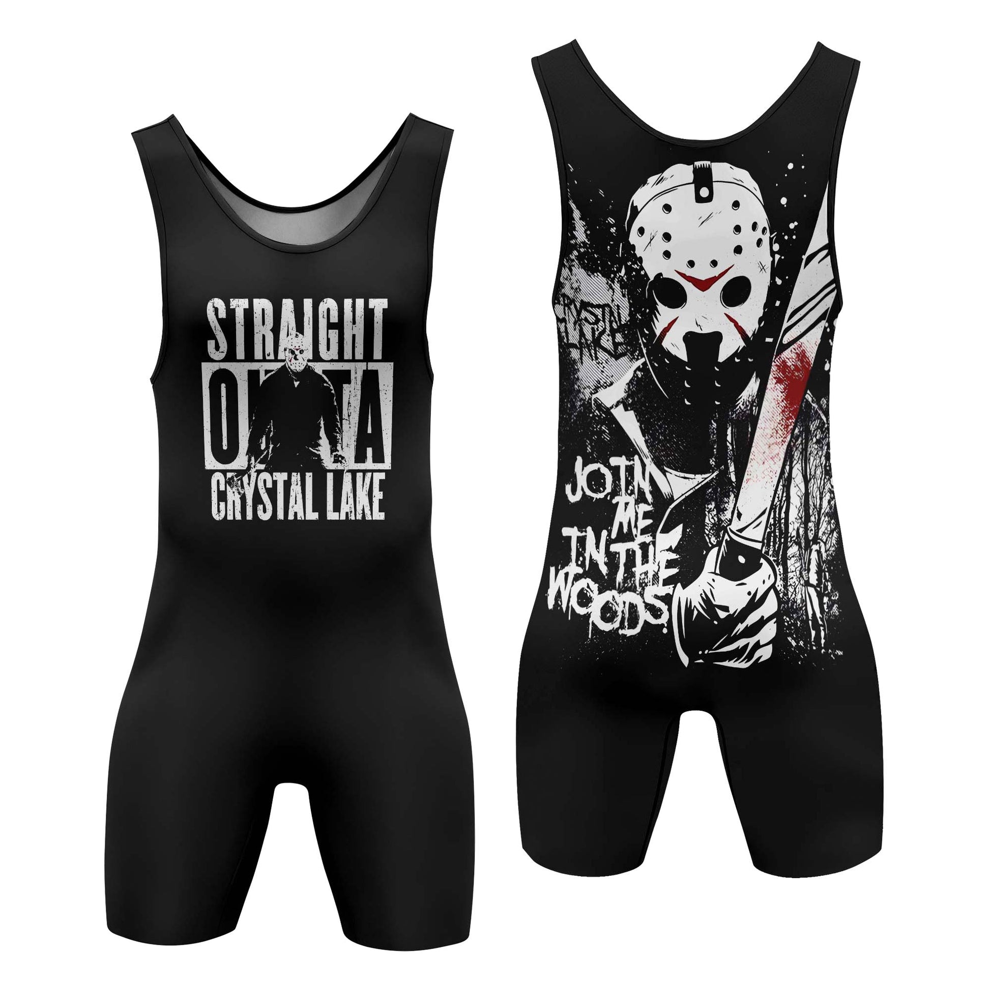 Straight Outta Crystal Lake Wrestling Singlet