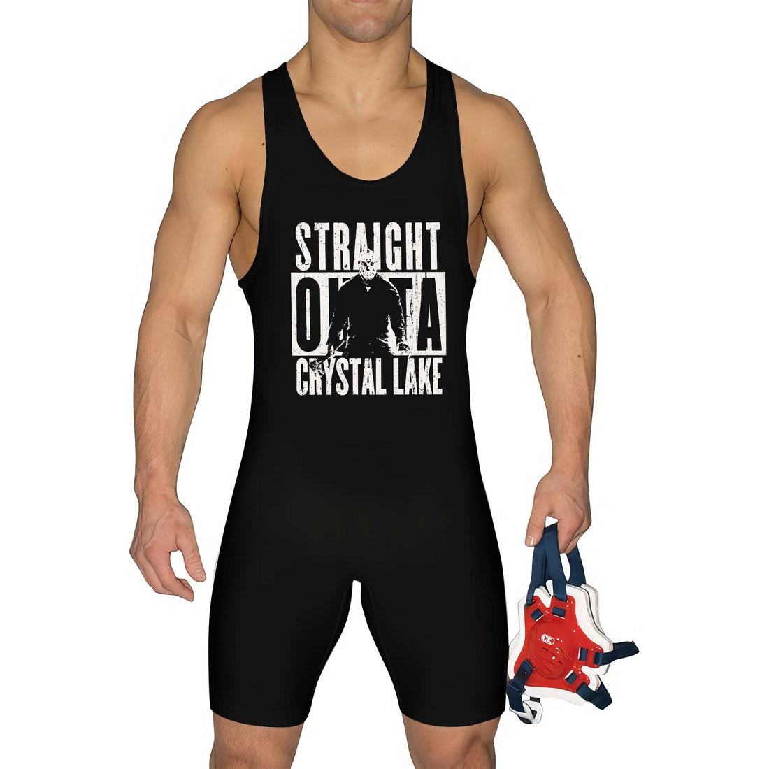 Straight Outta Crystal Lake Wrestling Singlet