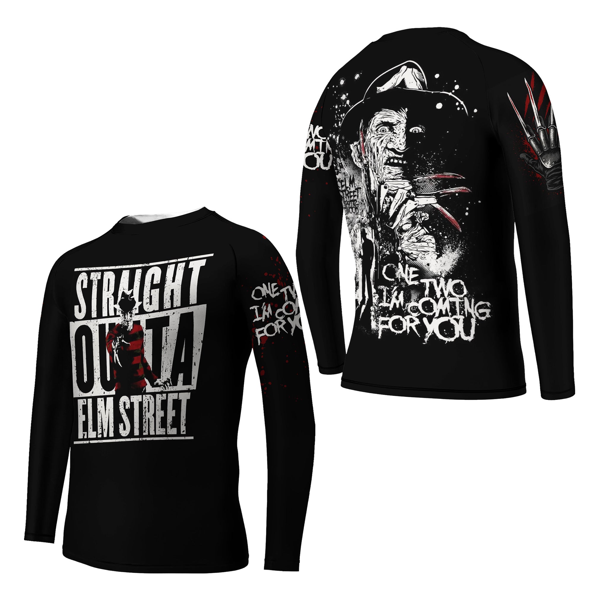 Straight Outta Elm Street Kids Rash Guard
