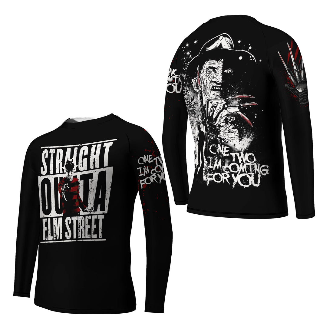 Straight Outta Elm Street Kids Rash Guard