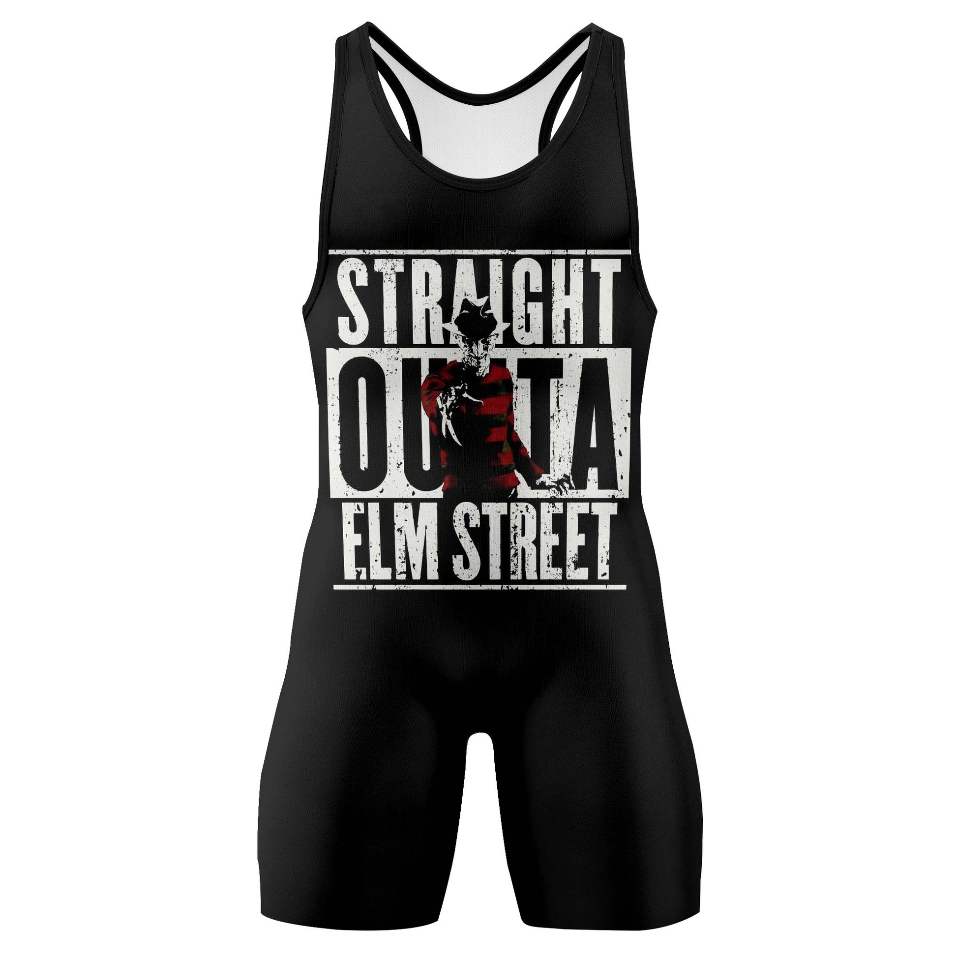 Straight Outta Elm Street Wrestling Singlet