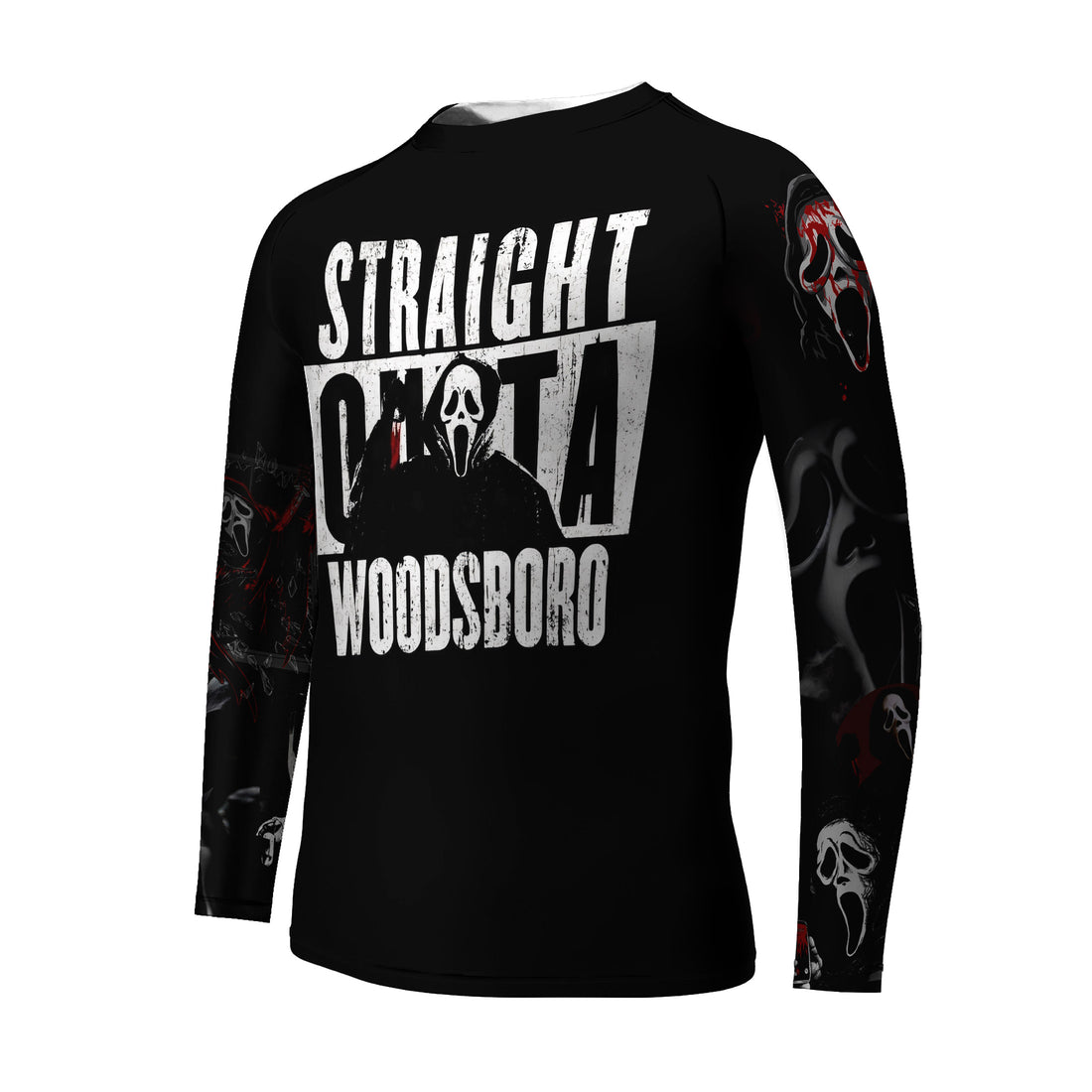 Straight Outta Woodsboro Kids Rash Guard