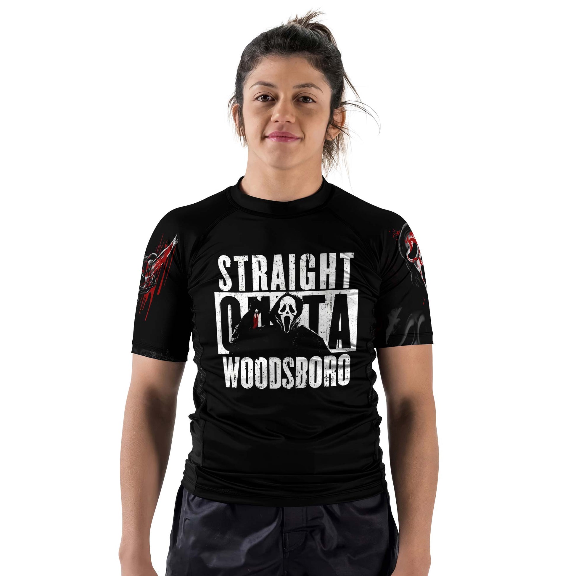 Straight Outta Woodsboro Rash Guard