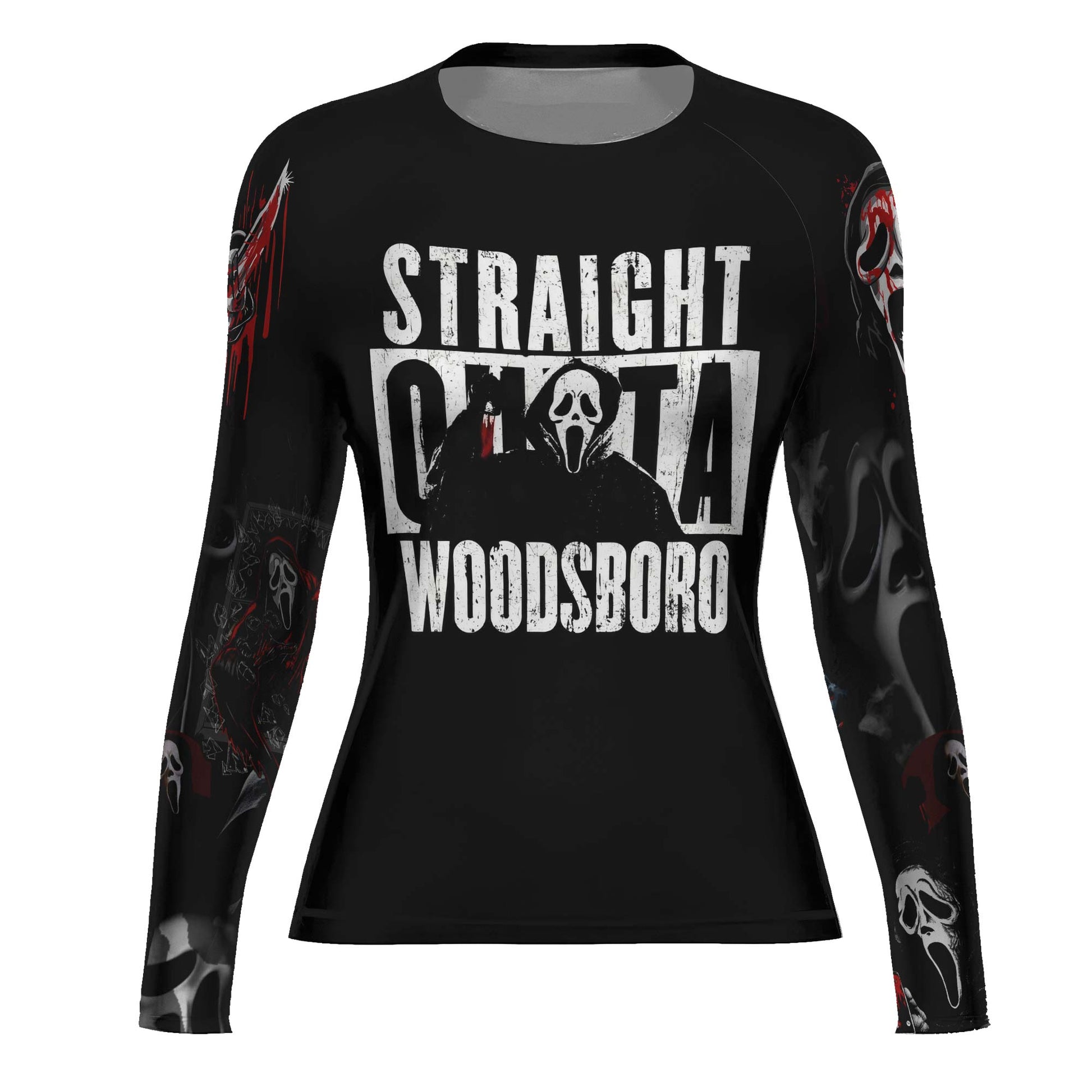 Straight Outta Woodsboro Rash Guard