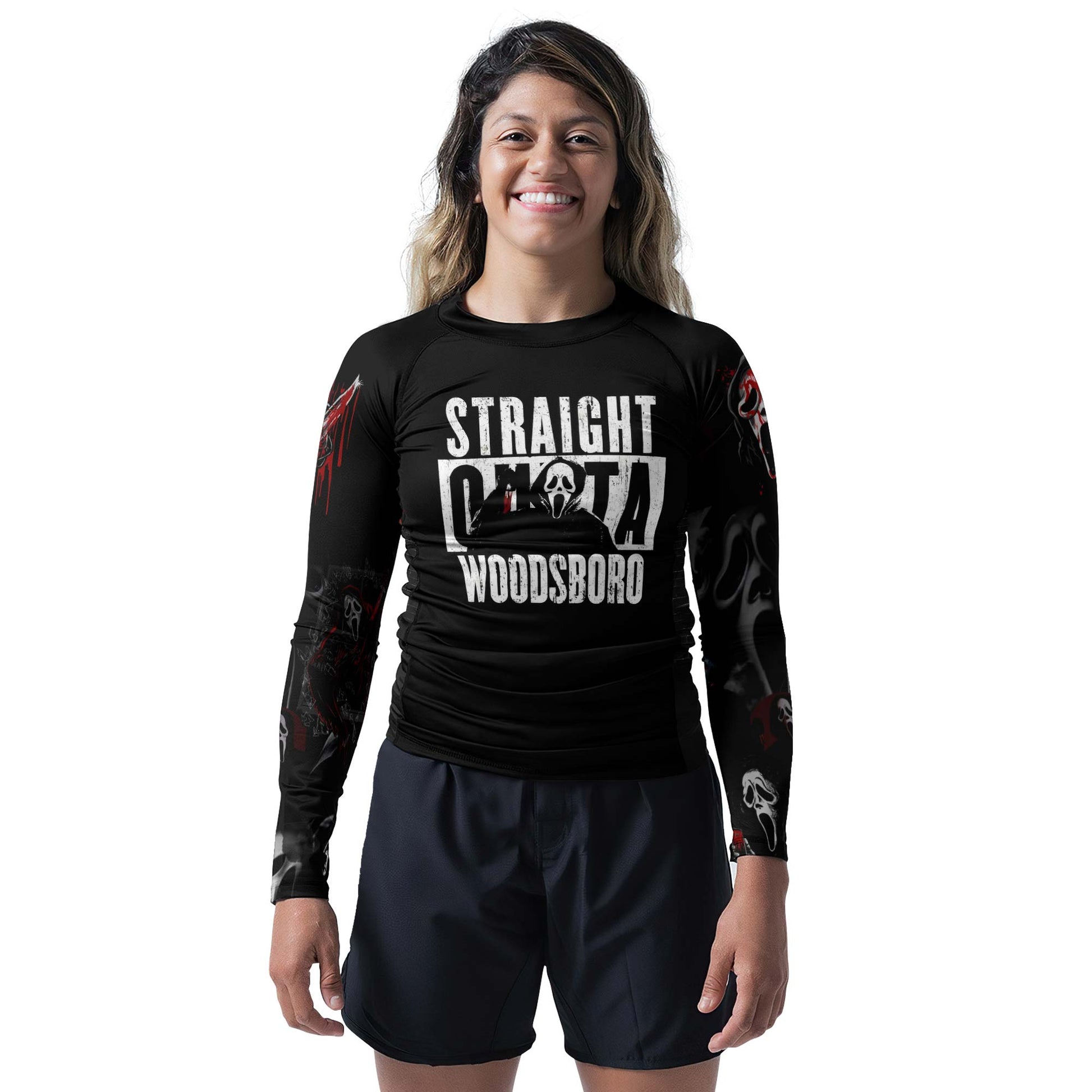 Straight Outta Woodsboro Rash Guard