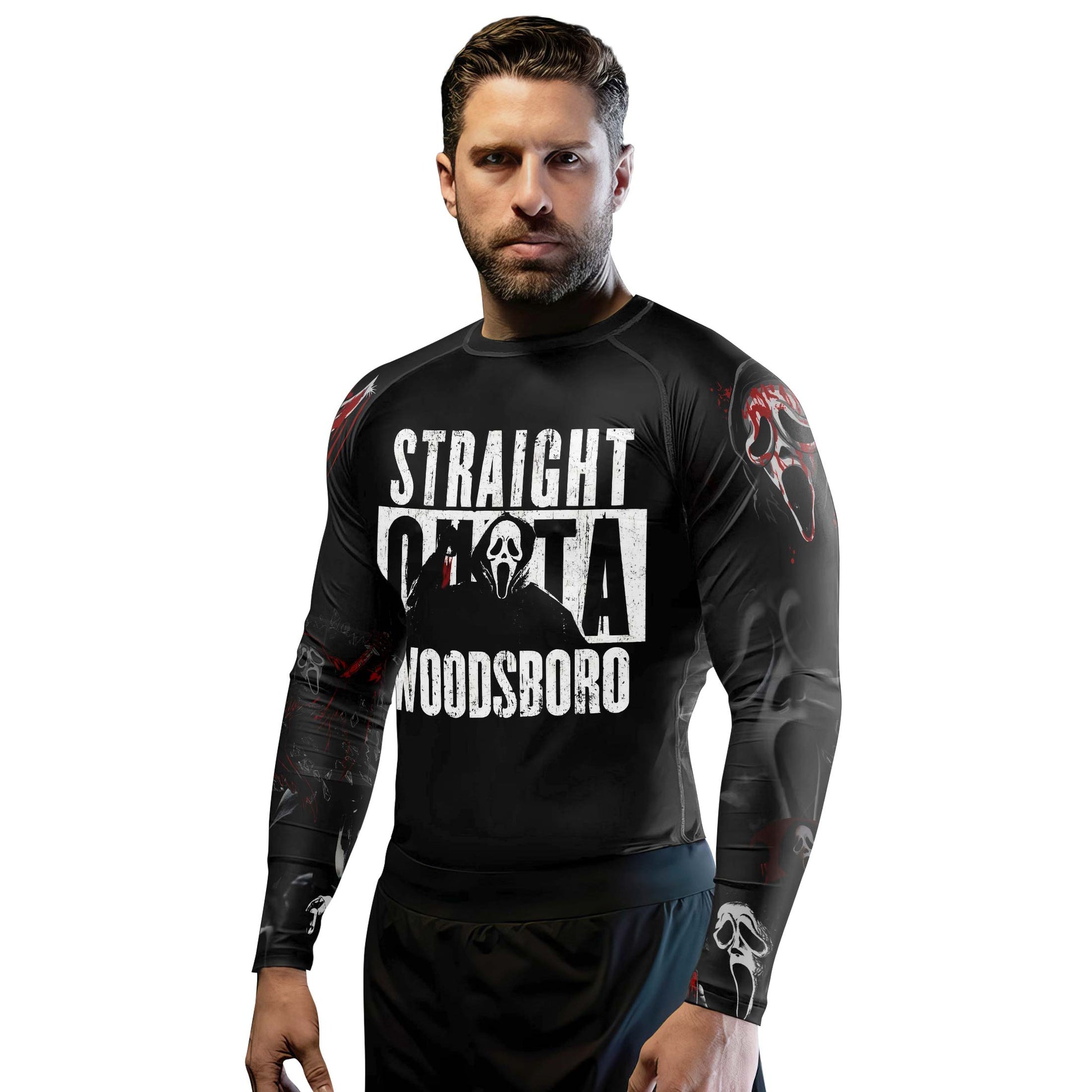 Straight Outta Woodsboro Rash Guard