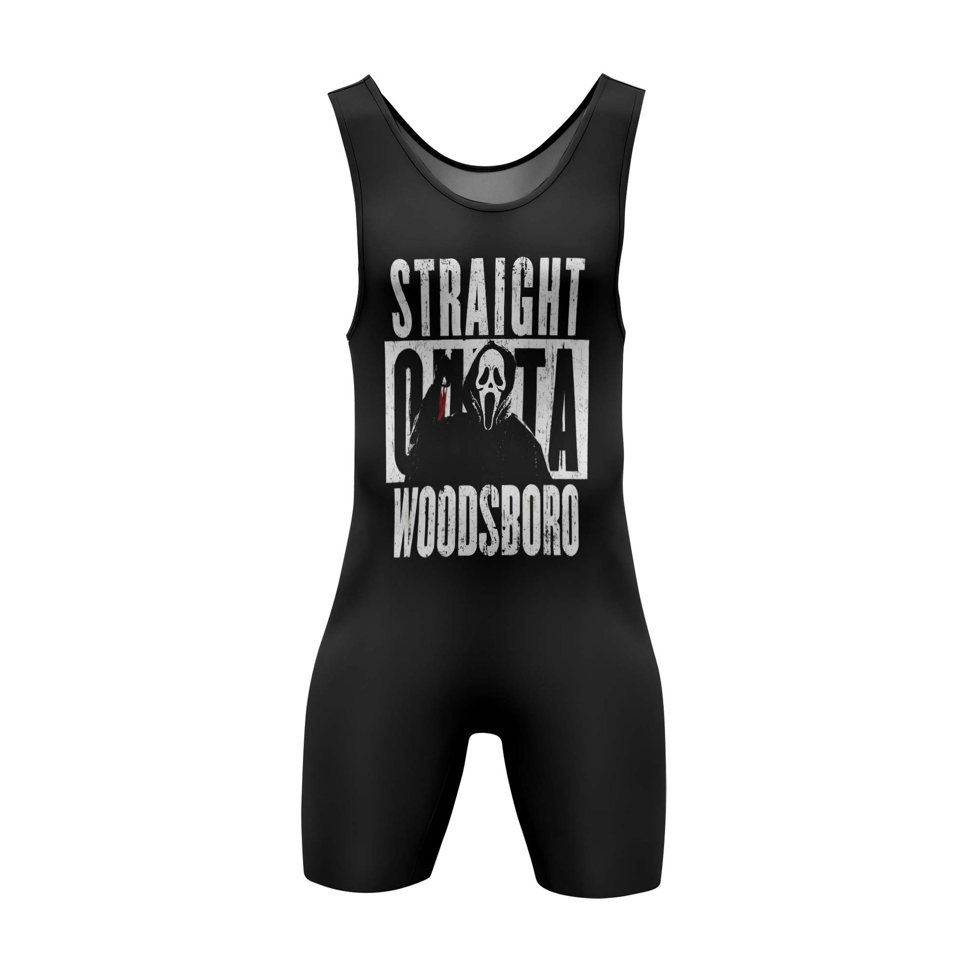 Straight Outta Woodsboro Wrestling Singlet