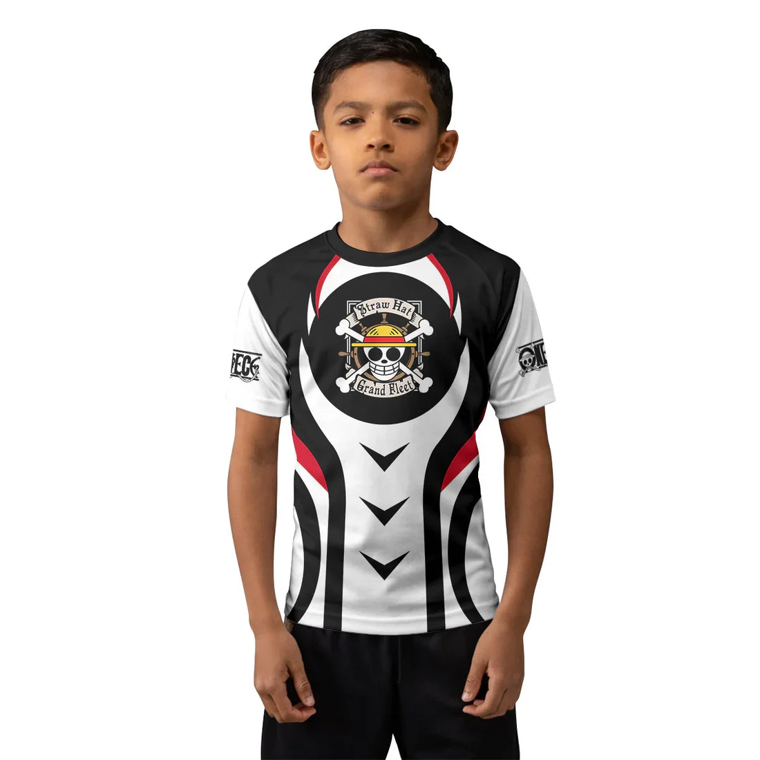 Straw Hat One Piece Kids Rash Guard