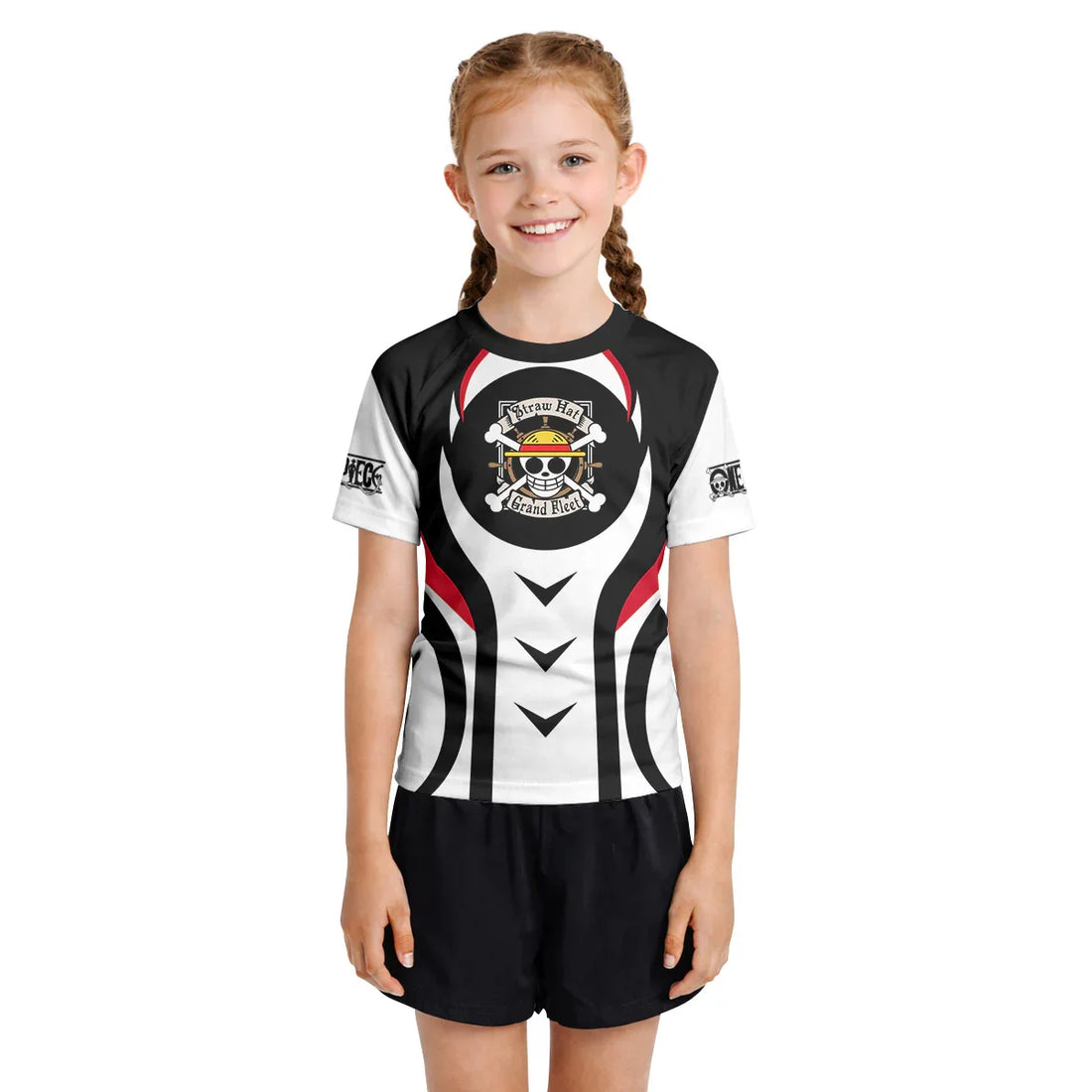Straw Hat One Piece Kids Rash Guard