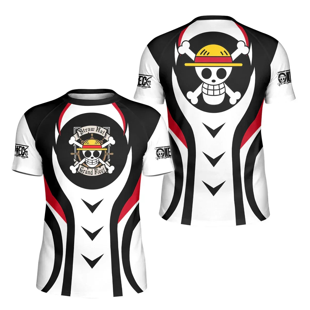 Straw Hat One Piece Kids Rash Guard