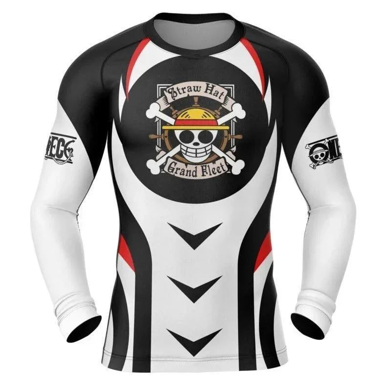Straw Hat One Piece Rash Guard | Jiu Jitsu Rash Guard