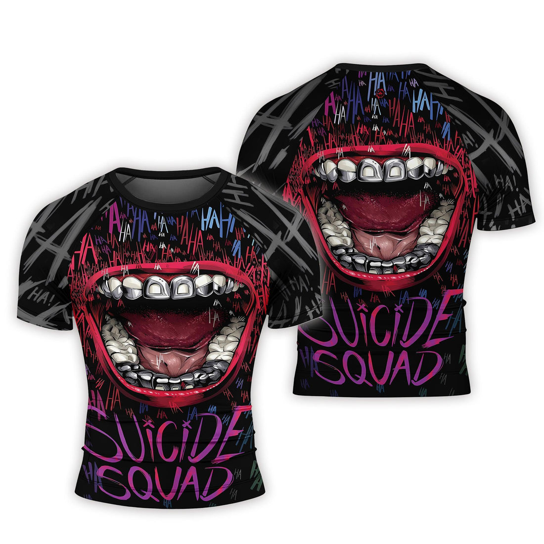 Suicide Squad Joker Smile Rash Guard