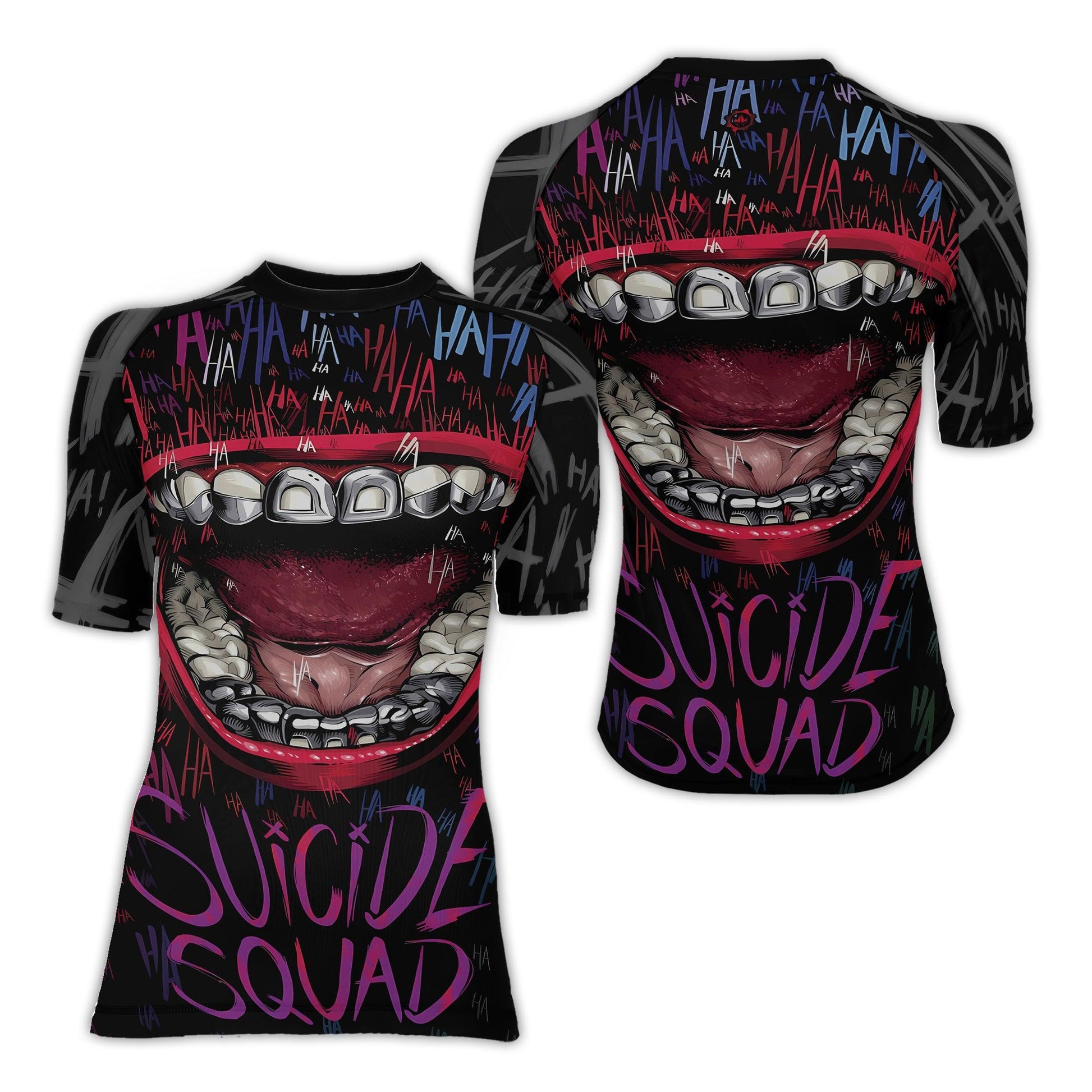 Suicide Squad Joker Smile Rash Guard