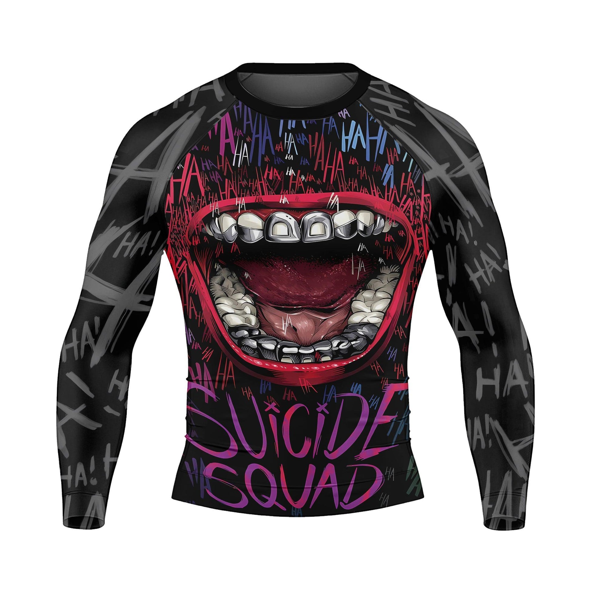 Suicide Squad Joker Smile Rash Guard