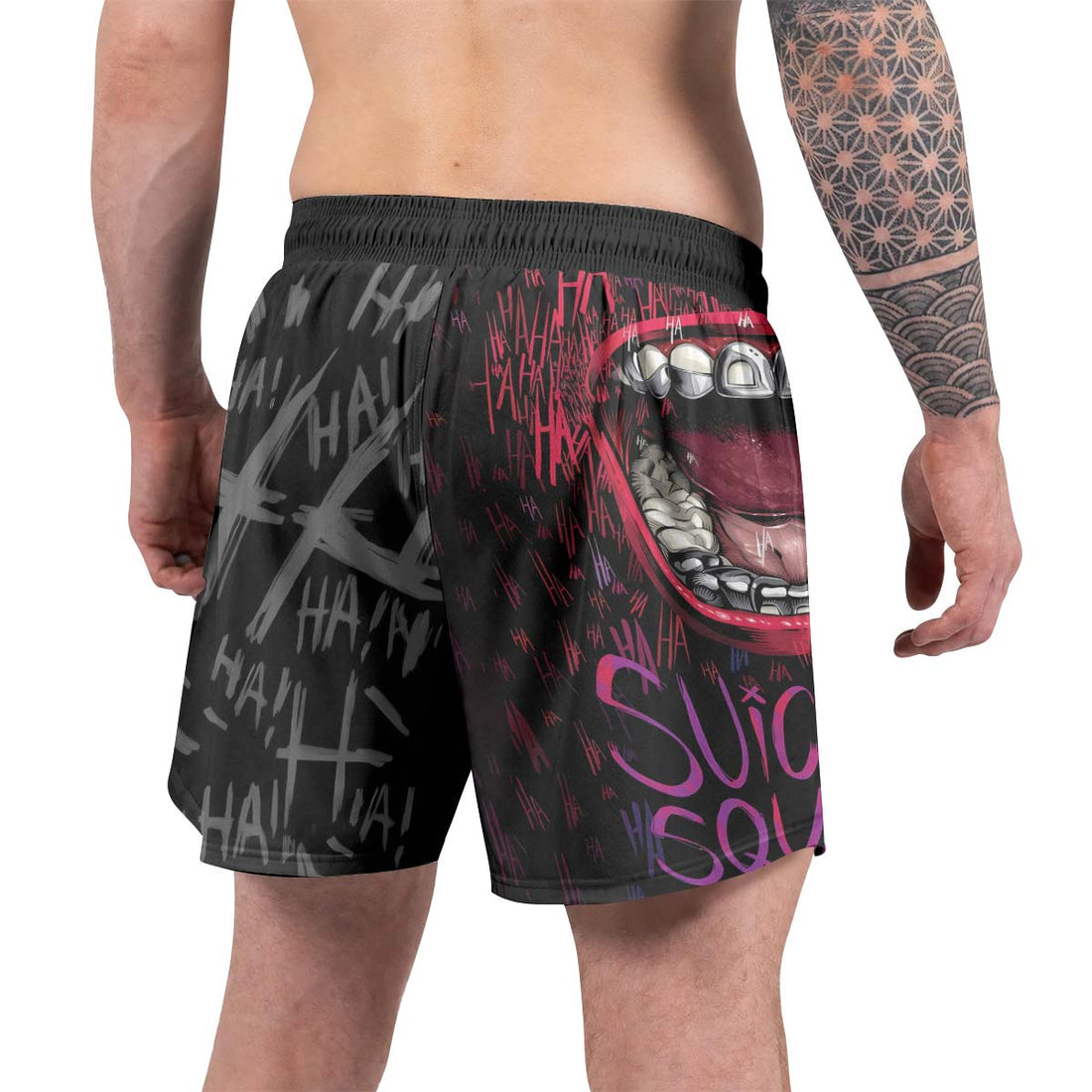 Suicide Squad Joker Smile Grappling Shorts