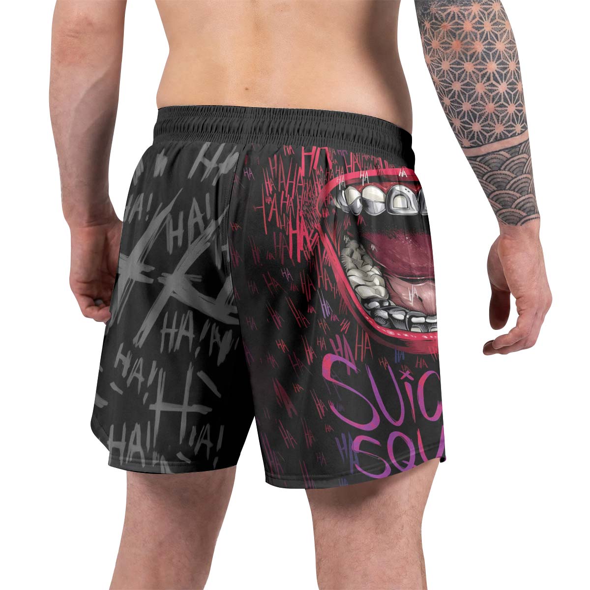 Suicide Squad Joker Smile Grappling Shorts