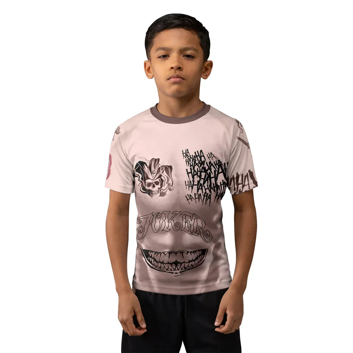 Suicide Squad Joker Tattoo Rash Guard