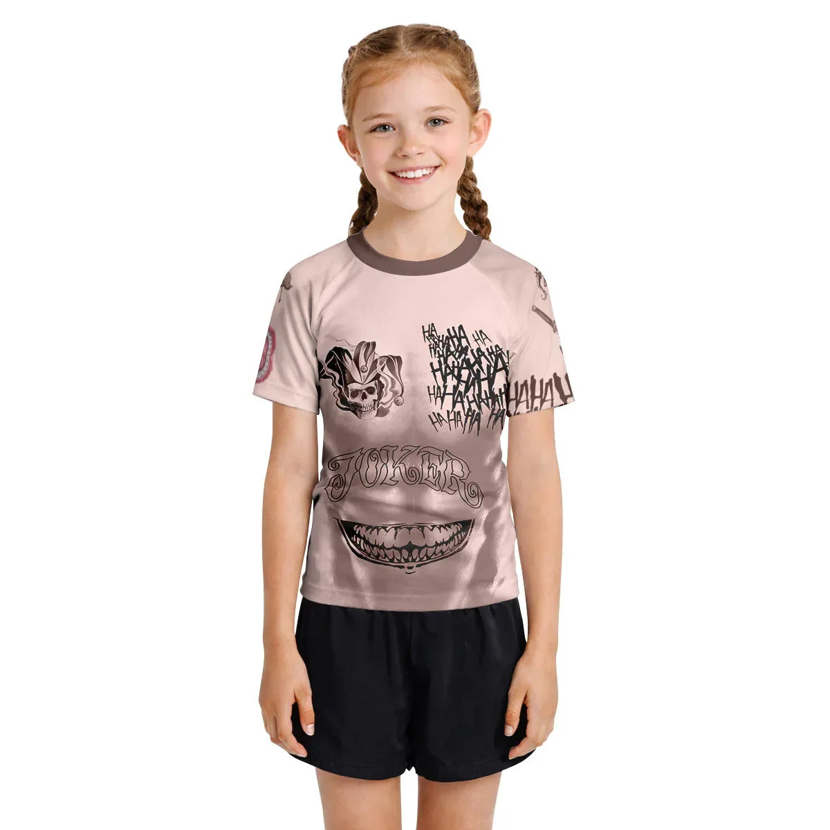 Suicide Squad Joker Tattoo Rash Guard