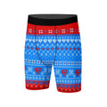 Super Man Christmas Snowflake Compression Shorts