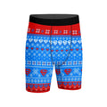 Super Man Christmas Snowflake Compression Shorts