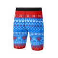 Super Man Christmas Snowflake Compression Shorts