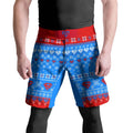 Super Man Christmas Snowflake Fight Shorts