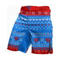 Super Man Christmas Snowflake Fight Shorts