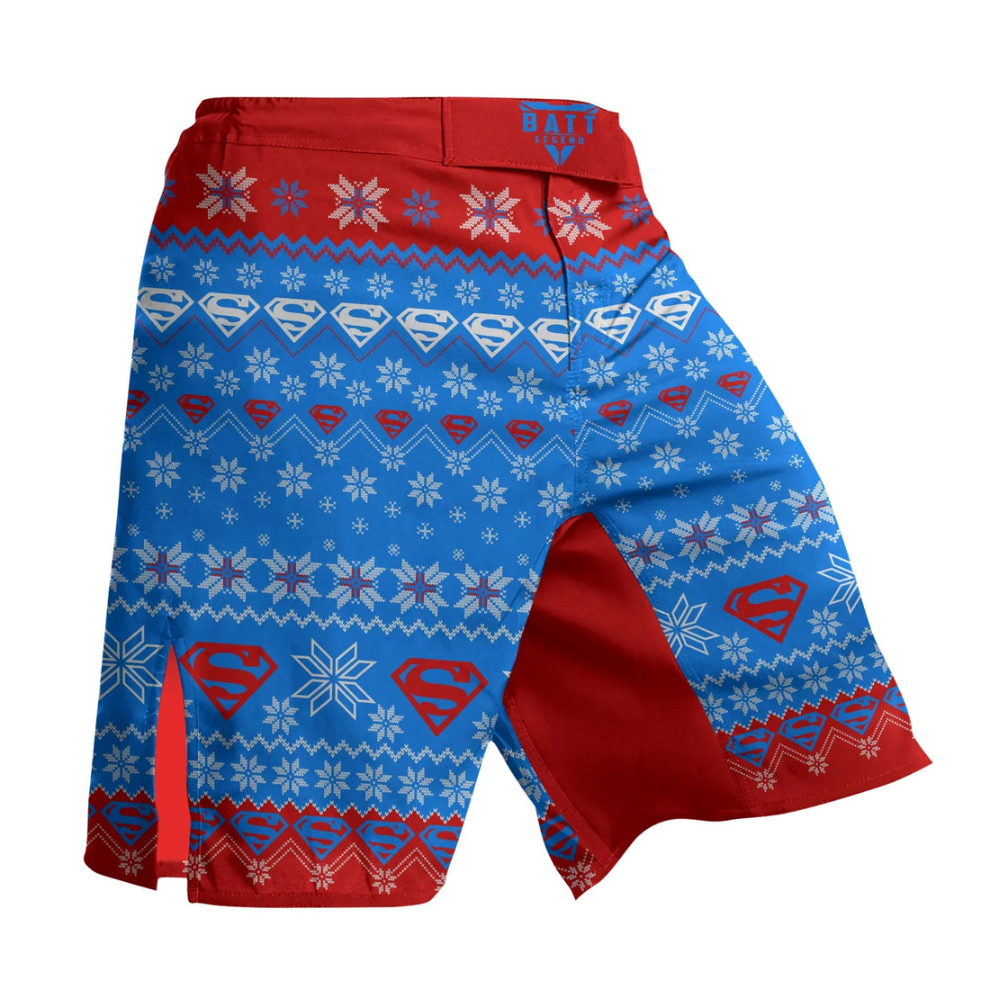 Super Man Christmas Snowflake Fight Shorts