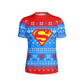 Super Man Christmas Snowflake Kids Rash Guard