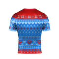 Super Man Christmas Snowflake Rash Guard
