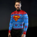 Super Man Christmas Snowflake Rash Guard