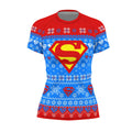 Super Man Christmas Snowflake Rash Guard