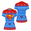 Super Man Christmas Snowflake Rash Guard
