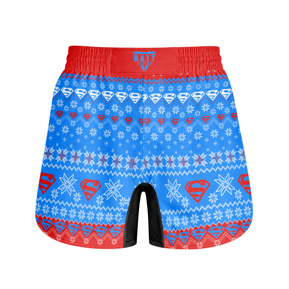 Super Man Christmas Snowflake Grappling Shorts