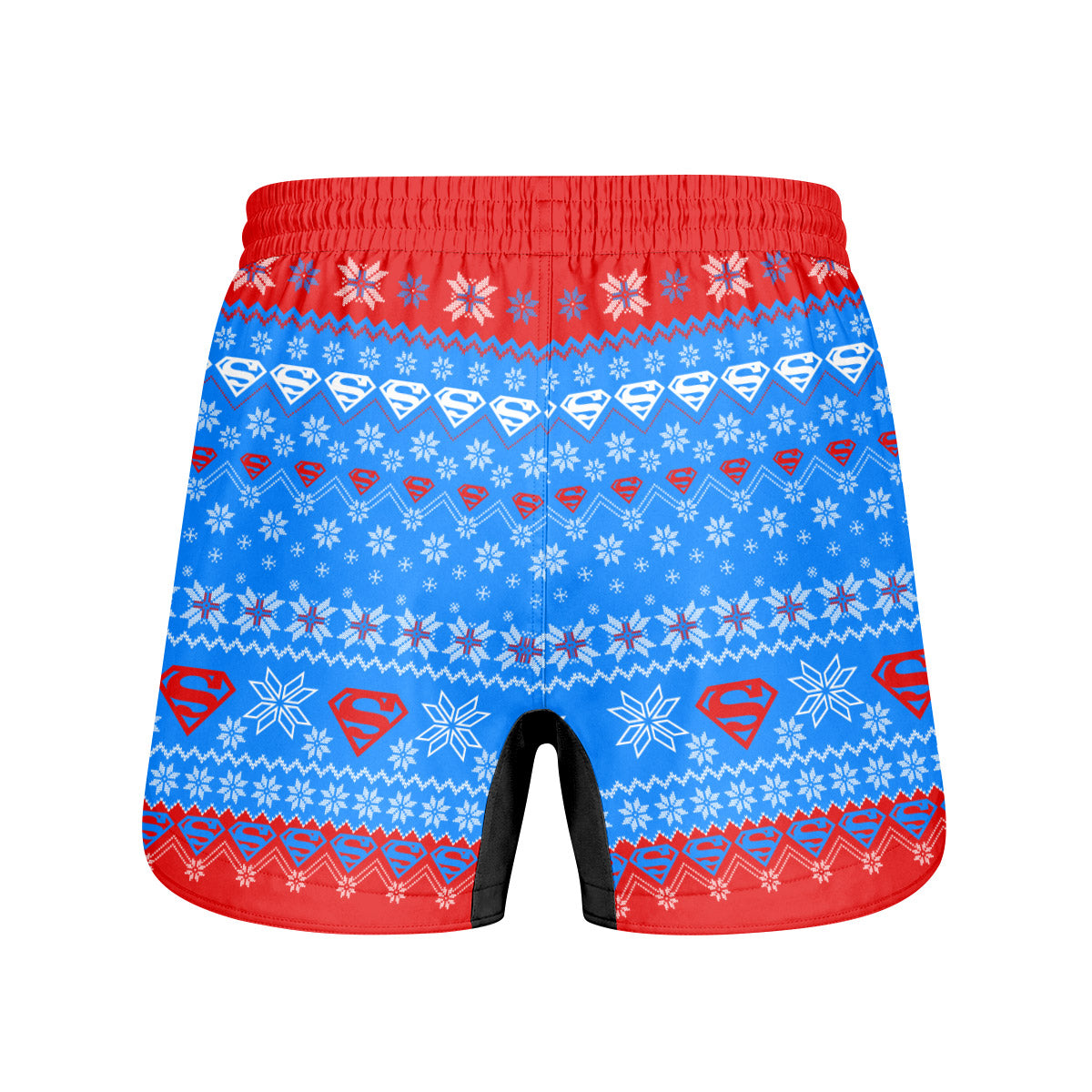 Super Man Christmas Snowflake Grappling Shorts