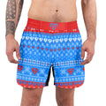 Super Man Christmas Snowflake Grappling Shorts