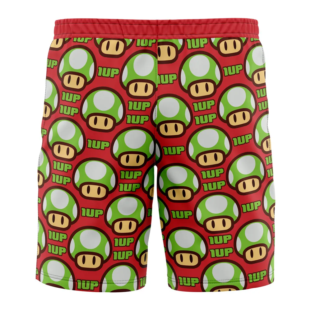 Super Mario Extra Life Mushroom Swim Trunks