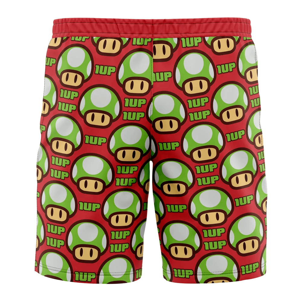 Super Mario Extra Life Mushroom Swim Trunks