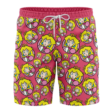 Super Mario Peach Princess Swim Trunks