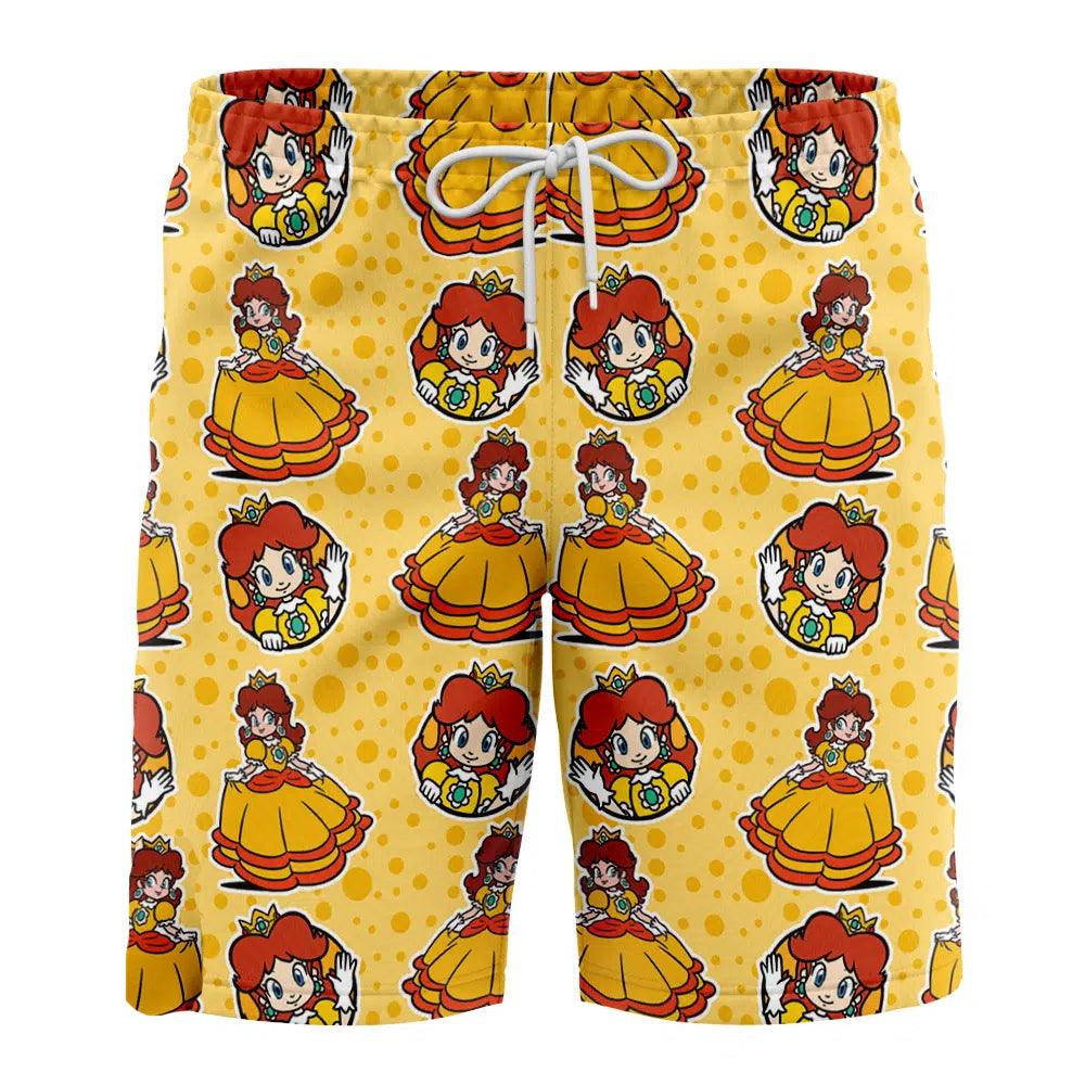 Super Mario Princess Daisy Swim Trunks