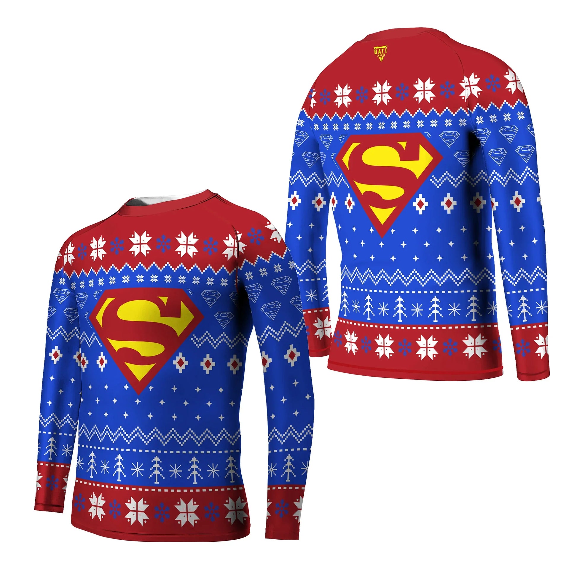 Superman Christmas Kids Rash Guard