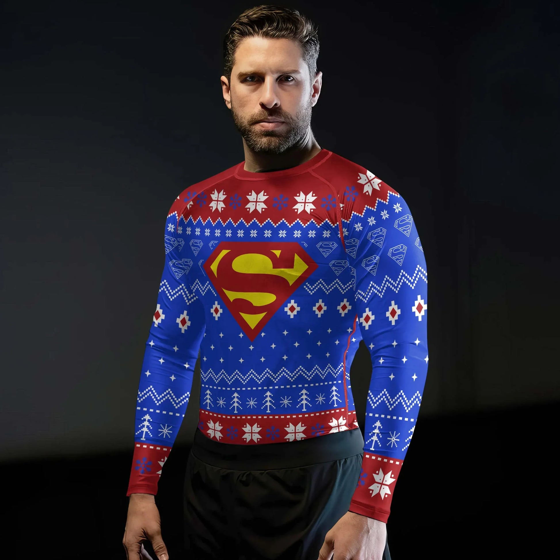 Superman Christmas Rash Guard
