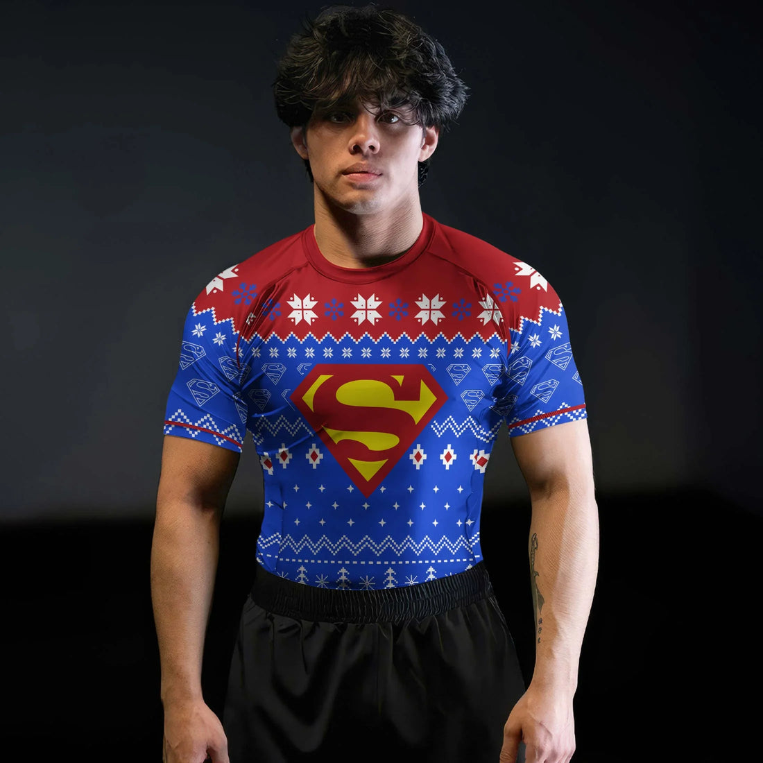 Superman Christmas Rash Guard