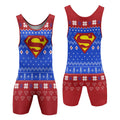 Superman Christmas Wrestling Singlet
