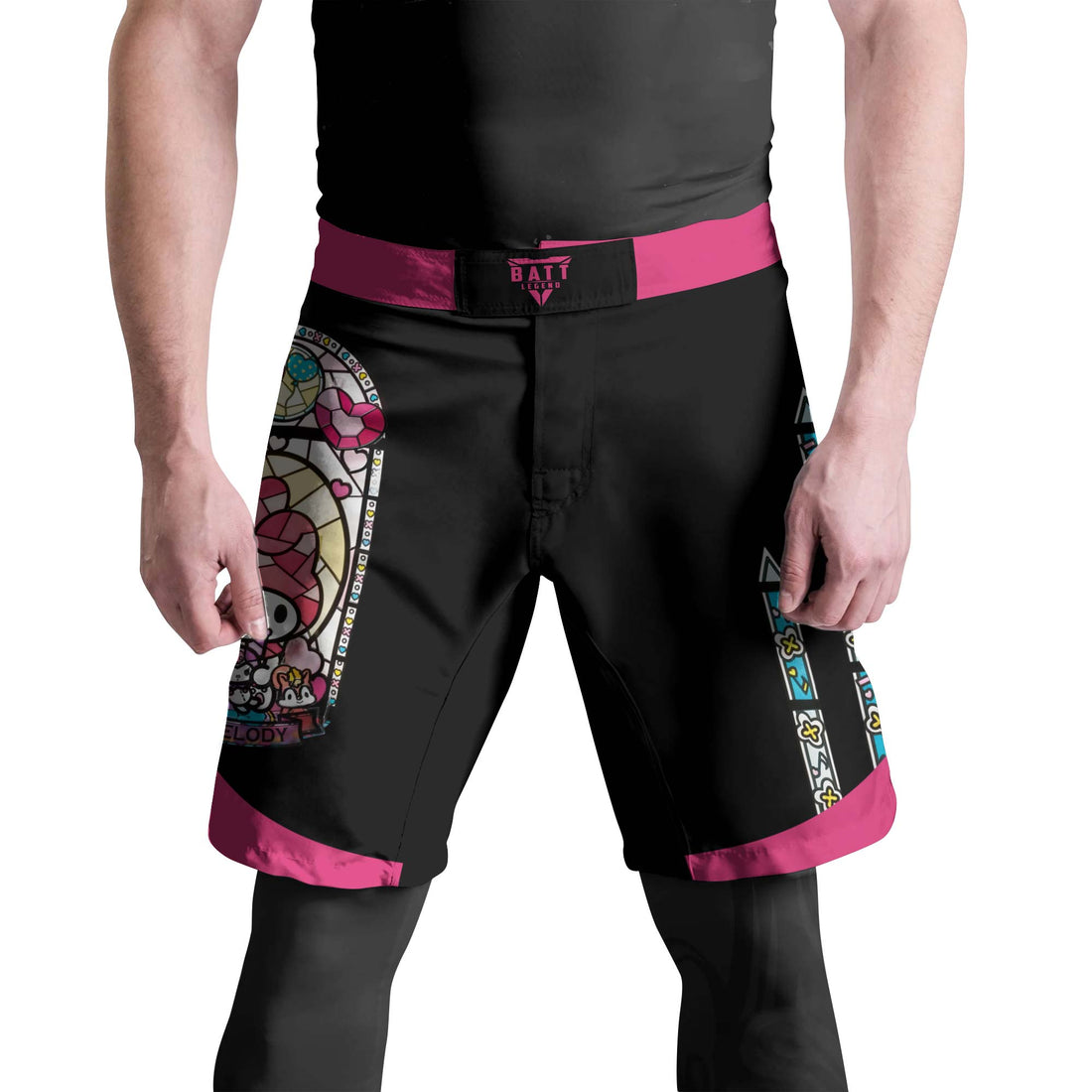 Sweet Melody Angel Glow Fight Shorts