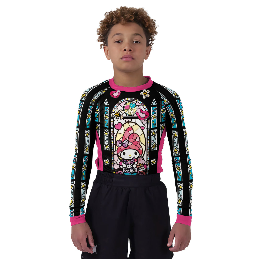 Sweet Melody Angel Glow Kids Rash Guard