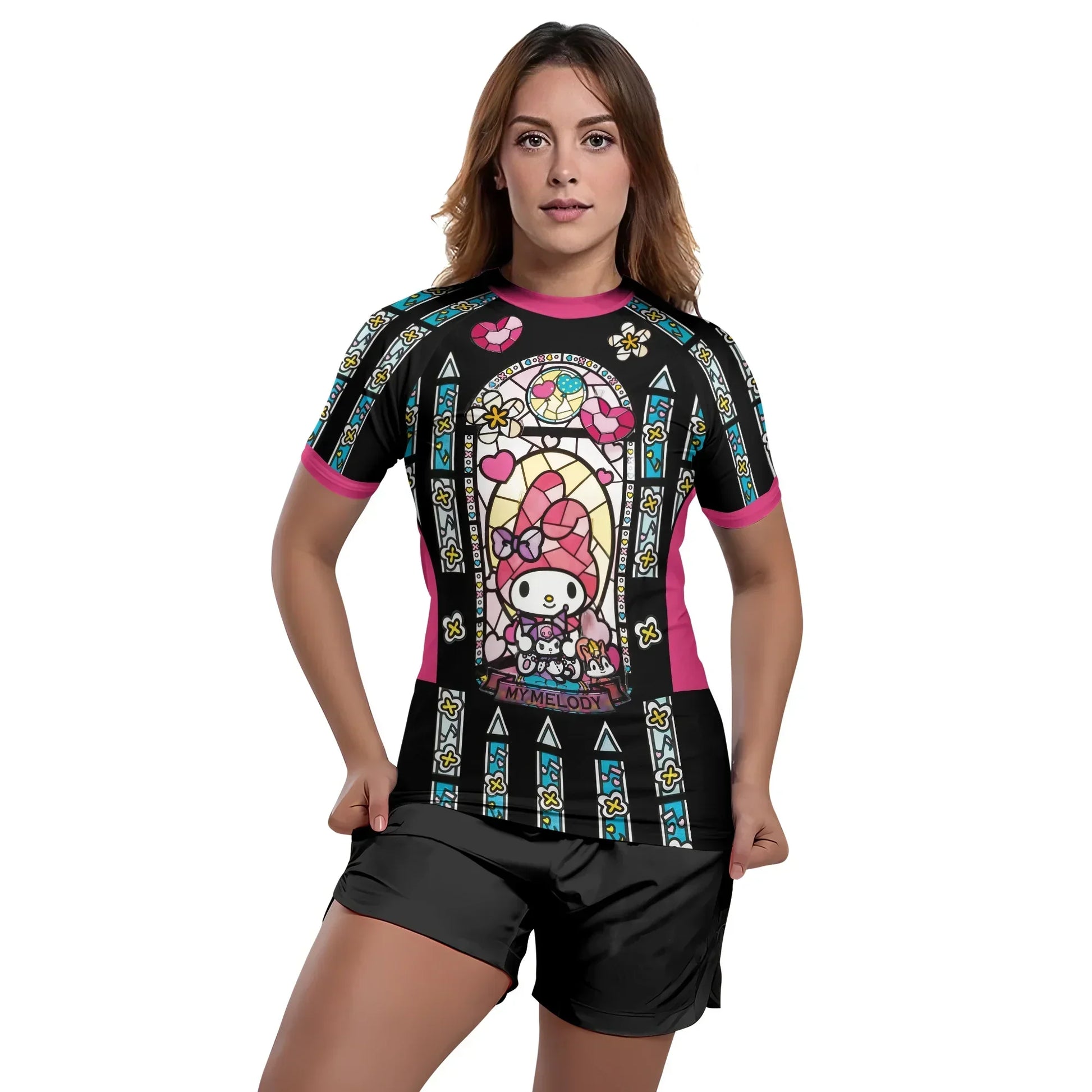 Sweet Melody Angel Glow Rash Guard