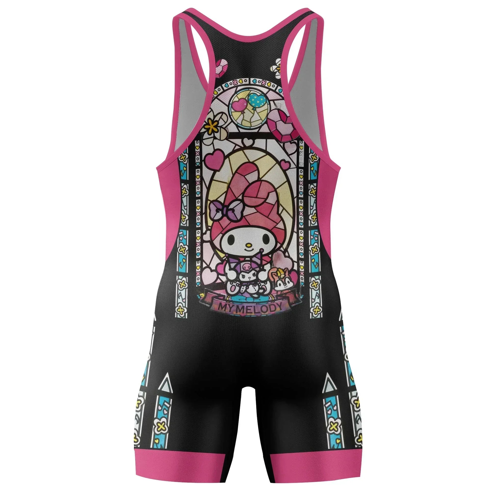 Sweet Melody Angel Glow Wrestling Singlet