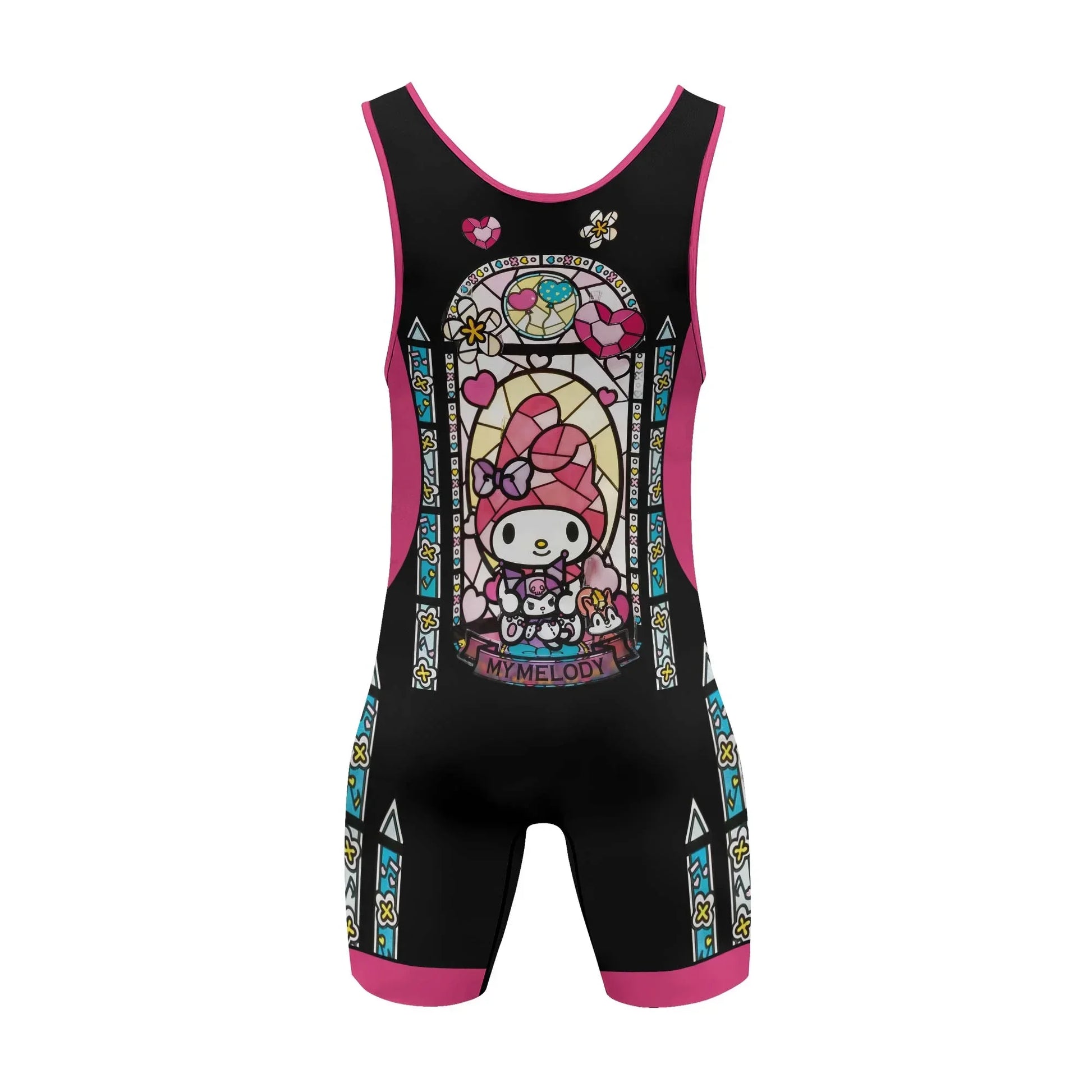 Sweet Melody Angel Glow Wrestling Singlet