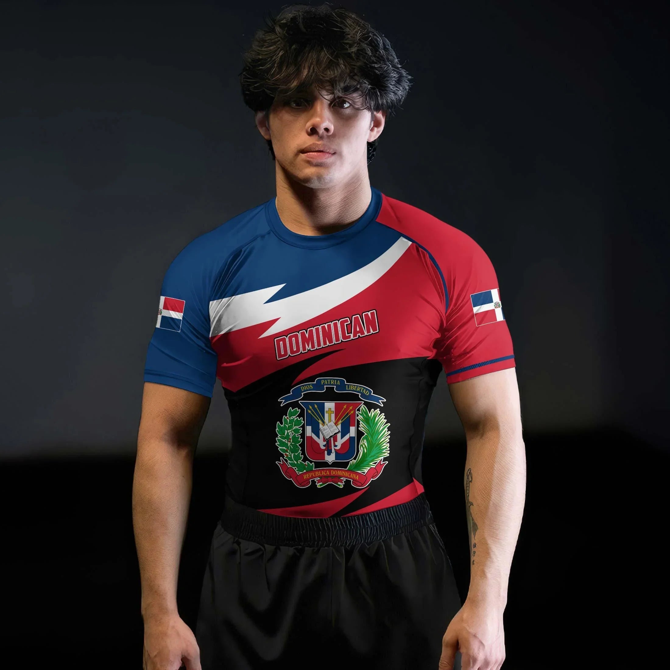 Personalized Taino Legacy Rash Guard | National Flag Rash Guard